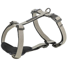 Trixie Hám CityStyle, Pamut, S–M: 42–60 cm/15 mm, Világos szürke nyakörv, póráz, hám kutyáknak