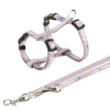  Trixie Hám pórázzal Junior&amp;Puppy M–L: 27–45 cm/10 mm, 2m, világos lila