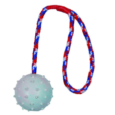 Trixie Játék tömör gumi labda kötéllel 6cm/30cm játék kutyáknak