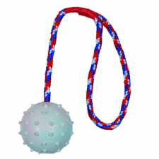  Trixie Játék Tömör Gumi Labda Kötéllel 6cm/30cm játék kutyáknak