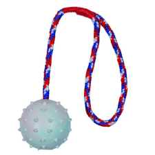 Trixie Játék Tömör Gumi Labda Kötéllel 6cm/30cm játék kutyáknak
