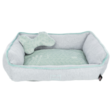 Trixie Junior Bed | Négyszögletes fekhely (szürke/menta szín) kutyák részére - 50x40 cm szállítóbox, fekhely kutyáknak