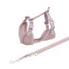 Trixie Junior Hám pórázzal világos lila 26-34cm / 10mm - 2m / 10mm