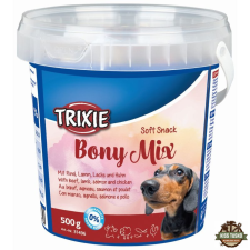 Trixie Jutalomfalat Soft Snack Bony Mix Vödrös 500gr jutalomfalat kutyáknak