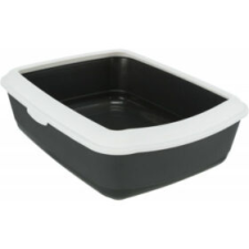 Trixie Macska Wc Classic Peremmel, 37 × 15 × 47 Cm, Sötétszürke/fehér macskatoalett