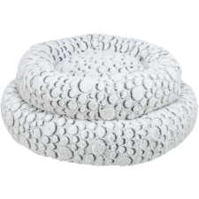 Trixie Mila Bed | Kerek, peremes fekhely (fehér/szürke) kutyák részére - 60 cm szállítóbox, fekhely kutyáknak