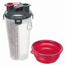  Trixie műanyag utazó szett szilikon tállal 2x0.35l/11x23cm szállítóbox, fekhely kutyáknak