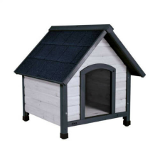 Trixie Natura Dog Kennel - kutyaház (szürke) sátortetős (M-L) 83x87x101cm szállítóbox, fekhely kutyáknak