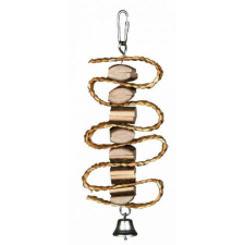 Trixie Nibbling Toy - játék (szalmaszalaggal) díszmadaak részére (21cm) játék madaraknak