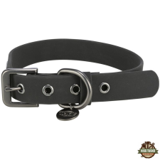 Trixie Nyakörv CityStyle PVC, S-M 30-37cm/20mm fekete nyakörv, póráz, hám kutyáknak