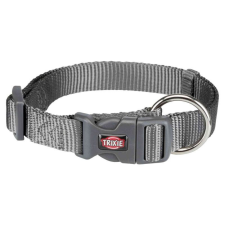 Trixie Nyakörv Új Prémium M–L 35–55 cm/20 mm, grafit nyakörv, póráz, hám kutyáknak