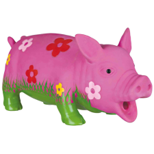 Trixie Pig Dog Toy | Latex játék (virágos disznó) kutyák részére - 20 cm játék kutyáknak