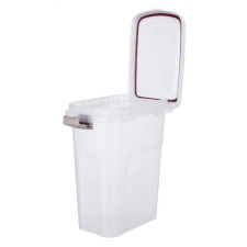 Trixie Plastic Barrel - műanyag táptartó (átlátszó/fehér) 25liter (24×51x39cm) kutyafelszerelés
