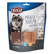 Trixie PREMIO 4 Meat Bars - jutalomfalat (csirke,kacsa,lazac,bárány) 4x100g jutalomfalat kutyáknak