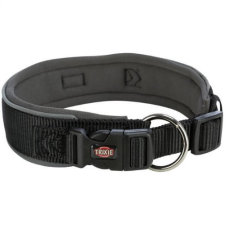 Trixie premium collar, extra wide (L-LX) - nyakörv (extra széles,fekete/grafit) kutyák részére (L-LX) 53-62cm/50mm nyakörv, póráz, hám kutyáknak