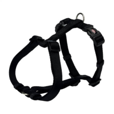 Trixie Premium H- hám - fekete (L-XL) 75-120cm/25mm nyakörv, póráz, hám kutyáknak