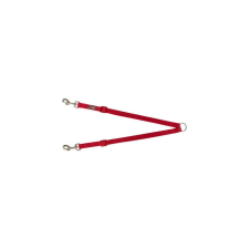 Trixie Prémium ikervezető póráz, M-L: 40-70cm/20mm, piros nyakörv, póráz, hám kutyáknak