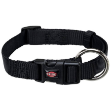 Trixie prémium - nyakörv - fekete - (S-M) 30-34cm/15mm nyakörv, póráz, hám kutyáknak