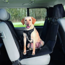 Trixie Protective Car Seat Cover, dividable - autós üléstakaró (hátsó ülésre,fekete) 1,45x1,60m kutyafelszerelés