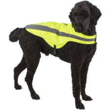 Trixie Safety Vest - Biztonsági mellény (neon sárga,fényvisszaverő) kutyák részére (M) 50cm kutyaruha
