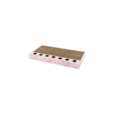 Trixie Scratching Cardboard - kaparó kartonból, labdákkal (pink) 48×5×25cm macskabútor
