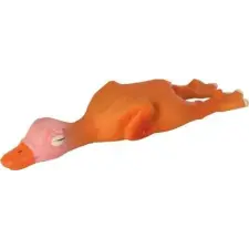 Trixie sípoló játékkacsa latex gumiból (14 cm) játék kutyáknak