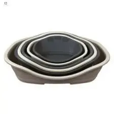  Trixie Sleeper Plastic Bed - műanyag fekhely (sötétszürke) kutyák részére (78/96cm) szállítóbox, fekhely kutyáknak