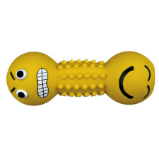 Trixie Smiley Dumbbell - latex játék (szmájli súlyzó) kutyák részére (19cm) játék kutyáknak