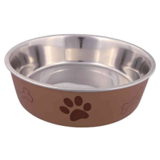 Trixie Stainless Steel Bowl - fémtál műanyag borítással (mintás, többféle színben) kutyák részére (2,2l/Ø23cm) kutyafelszerelés