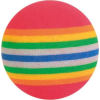 Trixie szivárvány mintás habszivacs labdák cicáknak (4 db labda / szett | ø 4 cm)