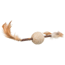 Trixie Trixie Játék Macskának Matatabi Pálca Tollakkal és Labdával 20cm játék macskáknak