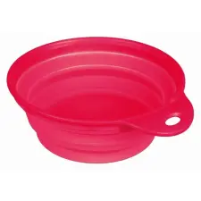 Trixie Trixie összecsukható szilikon tál utazáshoz tömör peremmel 1l/18cm kutyatál