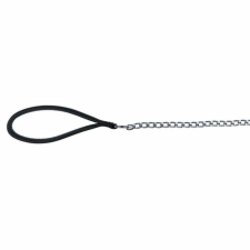Trixie Trixie Póráz Láncos nylon fogóval 1m/4mm fekete nyakörv, póráz, hám kutyáknak