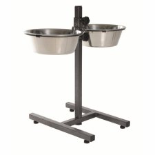 Trixie Trixie Tál Fém Állványon Kutyának 2x2.8l/24cm kutyatál