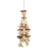 Trixie Wooden Toy | Fa játék parafával nagy papagájok részére - 35 cm