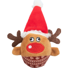 Trixie Xmas Játék, Plüss Rénszarvas, Csörgővel, 6 × 12 cm, 92525 játék kutyáknak