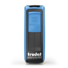 TRODAT Bélyegző, TRODAT Pocket Printy 9511, kék ház, fekete párnával (IT9511K) bélyegző