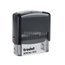TRODAT Bélyegző, TRODAT &quot;Ideal 4913&quot;, fekete ház, fekete párnával bélyegző