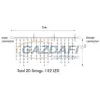 Tronix 007-054 PS230 Jégcsap fényfüggöny, 2x0,8m, fehér vezetékkel, 3000K, WW &amp; TW WW