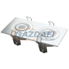 Tronix 148-002 Spot lámpatest 2-es süllyesztett szögletes üres fix 150x80mm IP20 alumínium