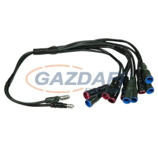 Tronix 535-020 5 ágú elosztó, fekete, IP44, (2db) kültéri izzósor