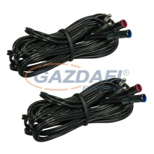 Tronix 535-025 hosszabbító kábel, 4m, fekete, IP44, (2db) kültéri izzósor