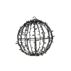 Tronix 571-007 3D LED dekor gömb 35cm fekete 2400K WW+ &amp; villogó 2400K WW