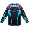 TROY LEE DESIGNS GP Pro mez - Framework fekete/cian TROY LEE DESIGNS Bicikli alkatrészek Kerékpáros ruházat Kerékpáros mezek
