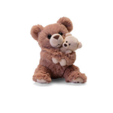 Trudino Medve anya és babája - 10cm XS plüssfigura