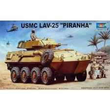 TRUMPETER 1/35 USMC LAV-25 Piranha páncélozott katonai jármű modell makett