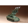 TRUMPETER 1/72 SAM-6 orosz légelhárítós rakétarendszerrel felszerelt tank modell