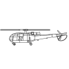  Trumpeter Alouette Helicopter 1:350 (06286)