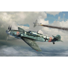 TRUMPETER Bf 109G-6 Late Vadászrepülőgép műanyag modell (1:32) (02297) autópálya és játékautó