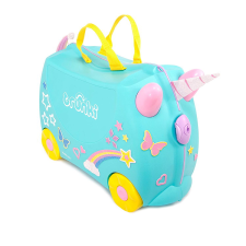Trunki Unikornis Keményfedeles négykerekű bőrönd - Türkiz (TRU-0287) kézitáska és bőrönd